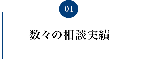 数々の相談実績